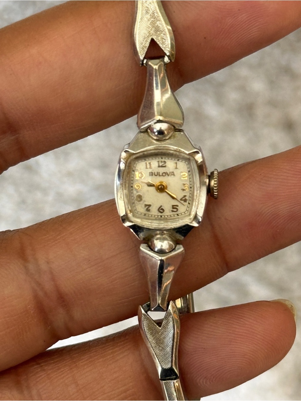 Bulova Vintage Women Watch 13mm Cocktail 10K GF Manual Wind (not working )